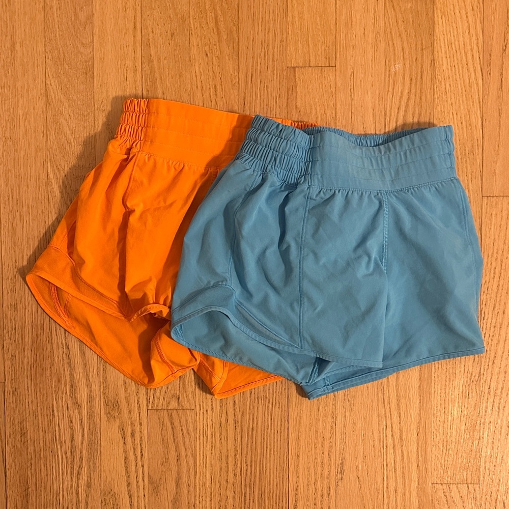 lululemon athletica womens Shorts - Orange and Blue